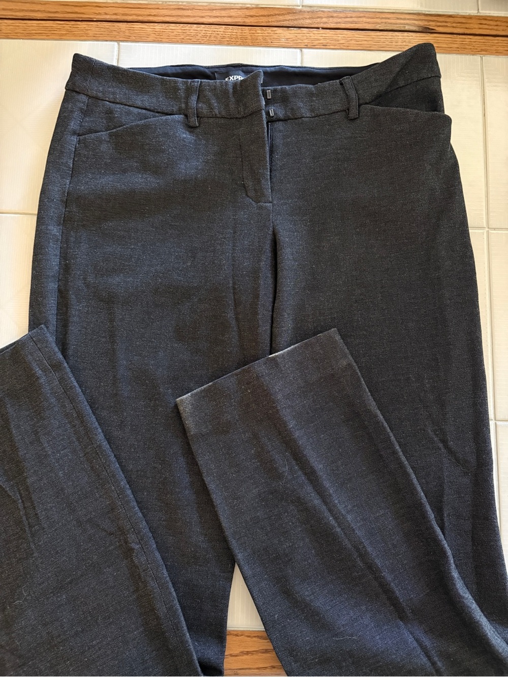 Womens Dark Charcoal Dress Pants